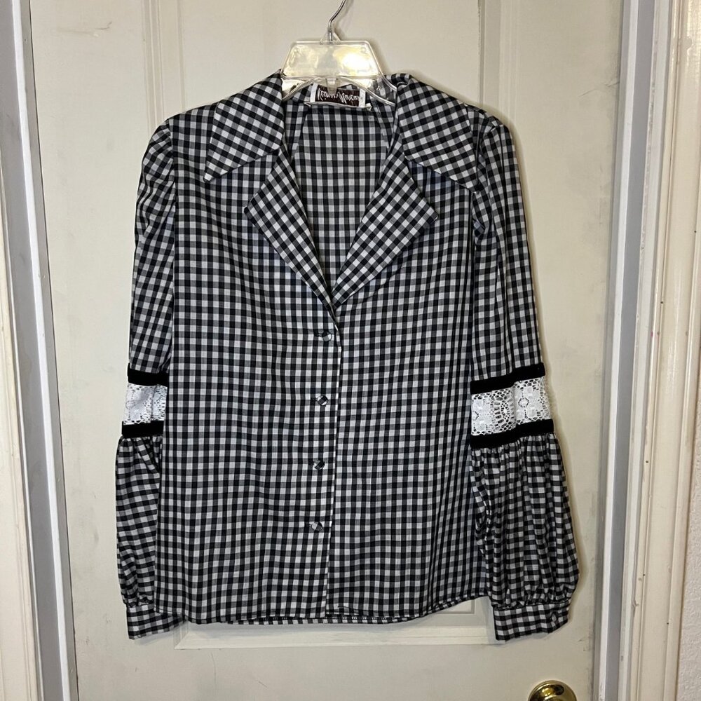 Vintage Victor Costa long-sleeved blouse, size 12 (runs small)